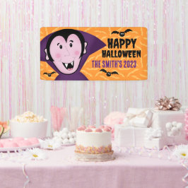 Vampire Dracula Bats Kinder Niedlich glückliches H Banner