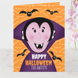 Vampire Dracula Bats Kinder Niedlich glückliches H Karte