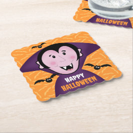 Vampire Dracula Bats Kinder Niedlich glückliches H Untersetzer