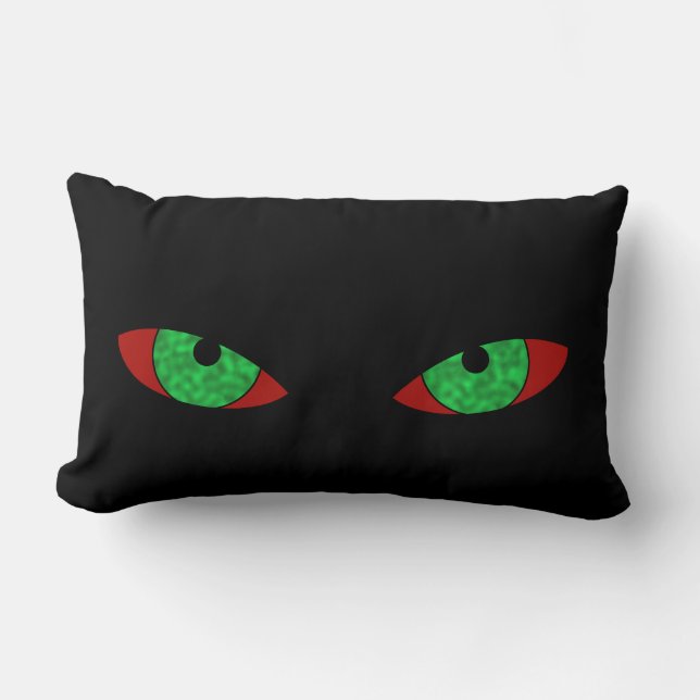 Vampire Eyes Halloween Kissen (Vorderseite)