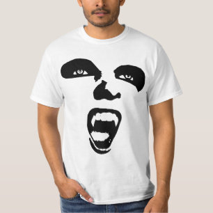 Vampire Face Horror Gotische Originalkunst T-Shirt