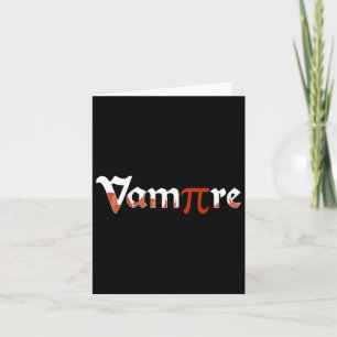 Vampire Funny Halloween Pi Day Joke Kostüm Math G Karte