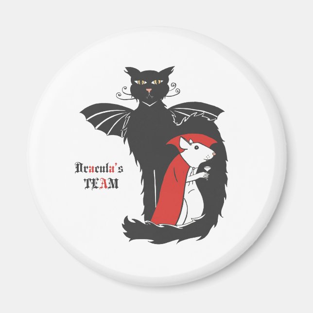 Vampire für Kitty und Maus Magnet (Vorne)