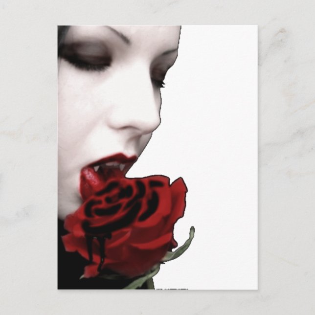 VAMPIRE GIRL POSTKARTE (Vorderseite)