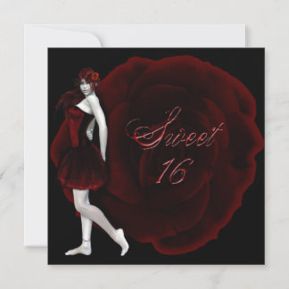 Vampire Girl Sweet 16 Goth Birthday Einladung