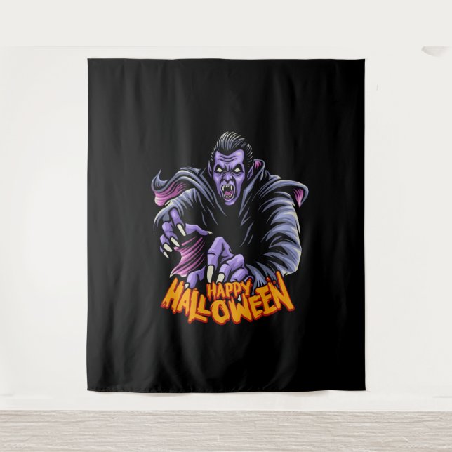Vampire Halloween Backdrop Wandteppich (Vorderseite)