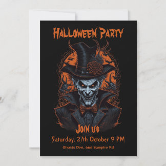 Vampire Halloween Einladung