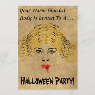 Vampire Halloween-Party Einladung