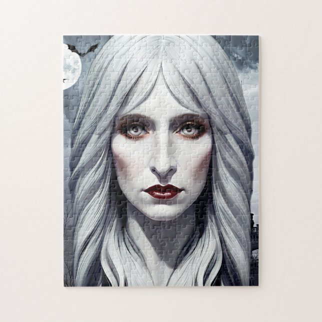 Vampire Hexe Woman Fantasy Dark Art (Vertikal)