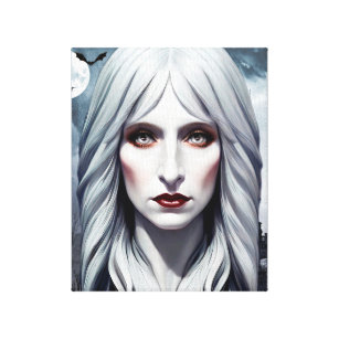 Vampire Hexe Woman Fantasy Dark Art Leinwanddruck
