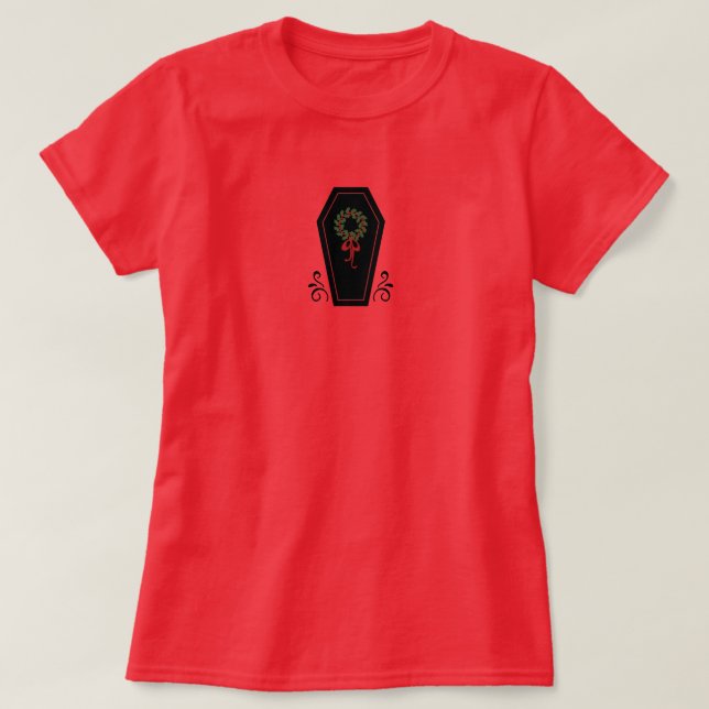 Vampire Holiday Coffin T-Shirt (Design vorne)