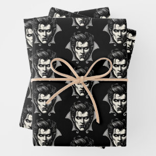 Vampire Horror Beängstigend Spooky Geschenkpapier Set