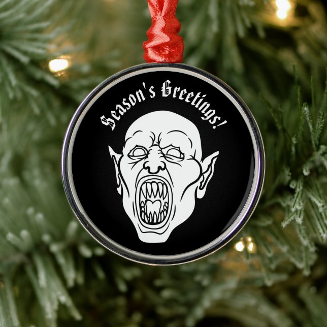Vampire Horror Movie Dracula Ornament Aus Metall (Baum)