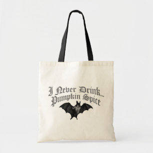 Vampire I Drink nie Pumpkin Gewürz Tragetasche