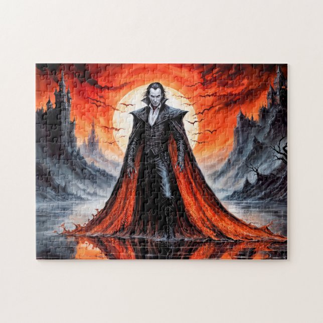 Vampire in Red Moonlight (Horizontal)