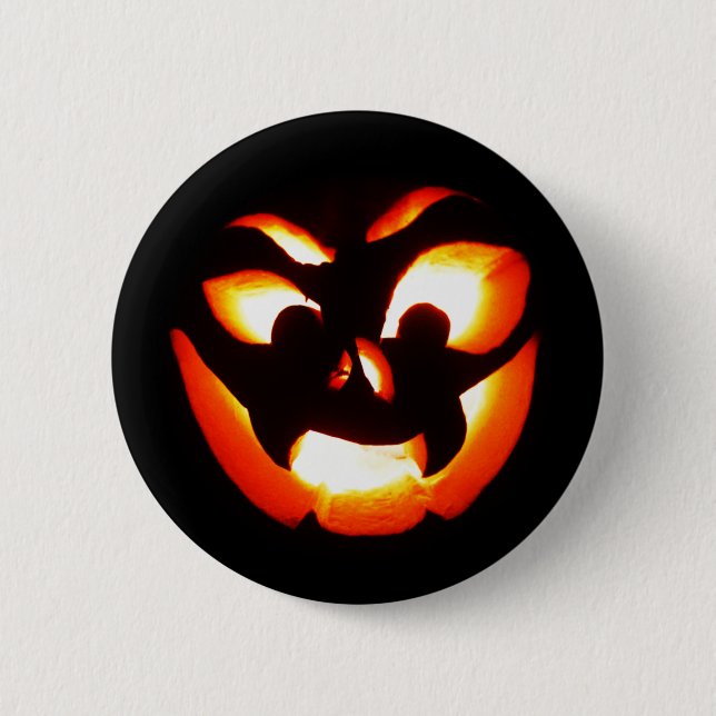 Vampire Jack-O-Lantern Button (Vorderseite)