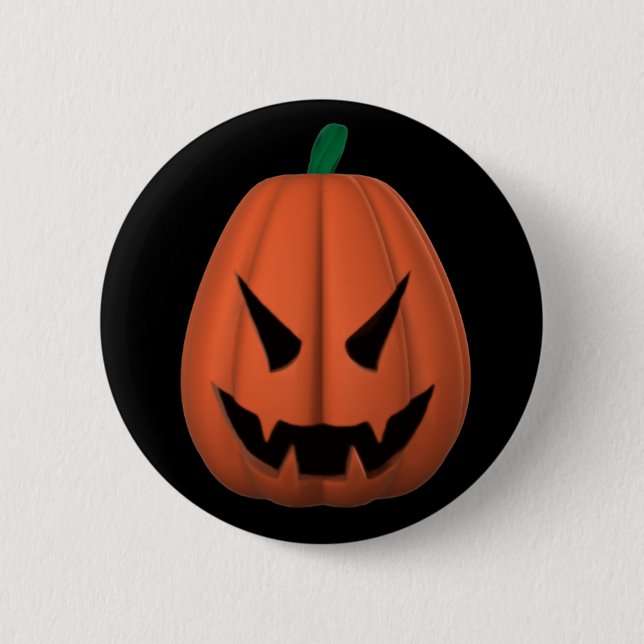 Vampire-Jack O'Lantern Knopf Button (Vorderseite)