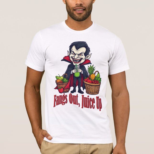 Vampire Juice Cleanse - Funny Halloween Healthy Li T-Shirt (Vorderseite)