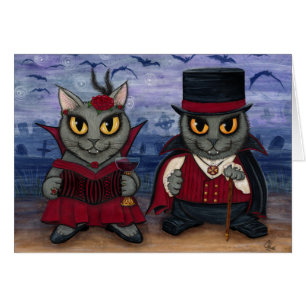 Vampire-Katzen-Paar-gotisches