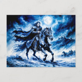Vampire Knight fährt durch die Nacht der Sturmflut Postkarte
