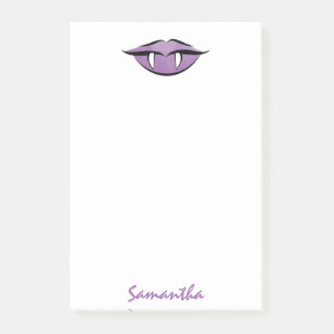 Vampire Lèvres Goth Purple Post-it® Notes