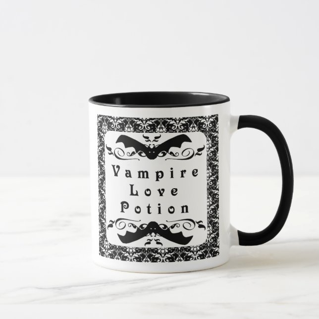 Vampire-Liebe-Trank-Halloween-Tasse Tasse (Rechts)