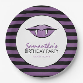 Vampire Lips Goth Birthday Party Paper Teller