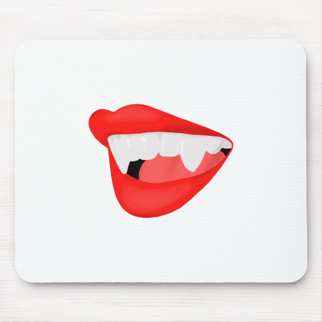 Vampire Lips Thirsty for a Neck Mousepad (Vorne)