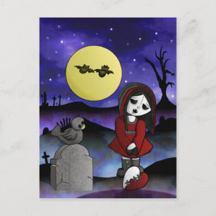 Vampire Lost Liebe Leere anpassbarer Kopfstein Postkarte