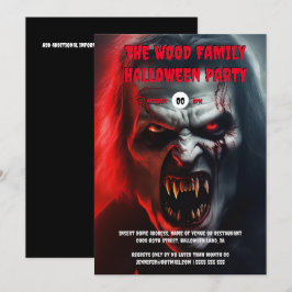 Vampire-Mann Erwachsene halloween sprichwörtliche  Einladung