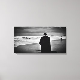 Vampire on Beach Real Leinwand drucken