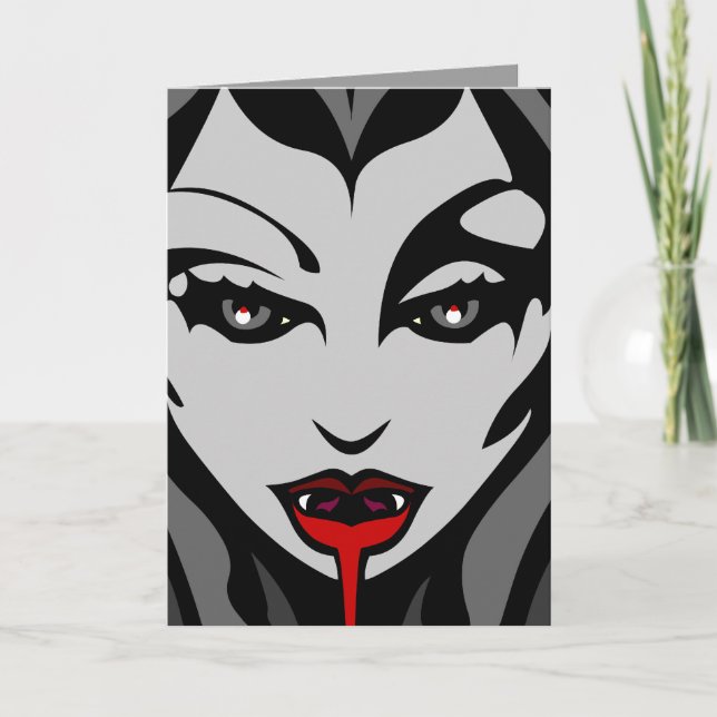 Vampire-Party Einladungs-kundenspezifische Einladung (Vorderseite)