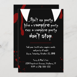 Vampire Party Halte Halloween nicht auf Einladung