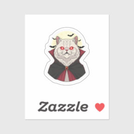 Vampire Persian - Persian Cat Halloween Aufkleber