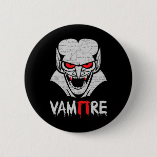 Vampire Pi Halloween Kostüm Funny Mathe Science Th Button