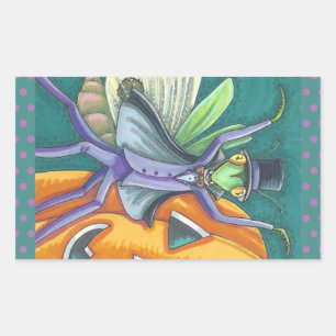 VAMPIRE PRAYING MANTIS BUG STICKER SHEED Rectangle