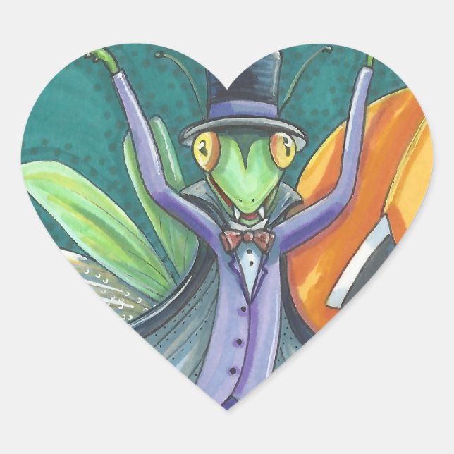 VAMPIRE PRAYING MANTIS, BUG STICKERS SHEET (Vorderseite)