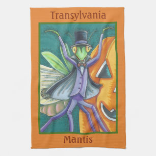 VAMPIRE PRAYING MANTIS, HALLOWEEN KÜCHENTOWEL GESCHIRRTUCH