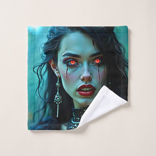 Vampire Queen: Dark Allure Art Badhandtuch Set (Waschlappen)