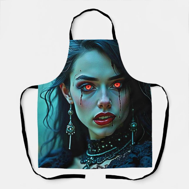 Vampire Queen: Dark Allure Art Schürze (Vorderseite)
