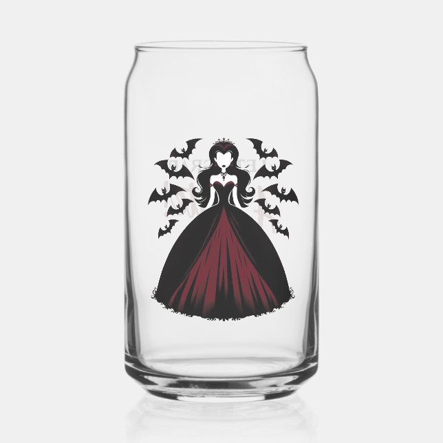 Vampire Queen Halloween Dosenglas (Rückseite)