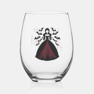 Vampire Queen Halloween Weinglas Ohne Stiel