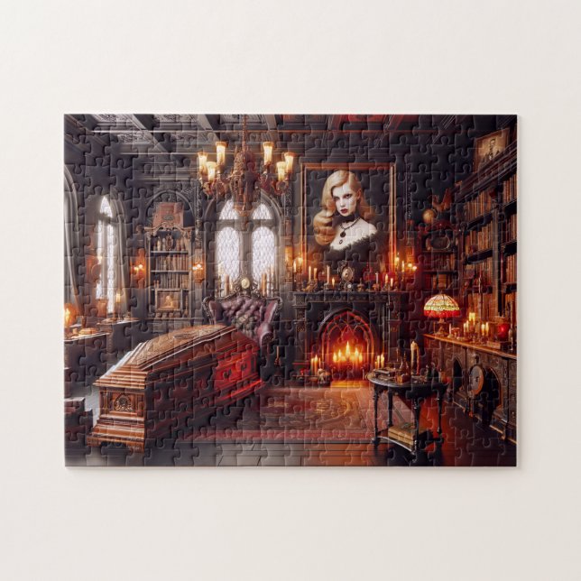 Vampire Queen's Library Gothic Lady (Horizontal)