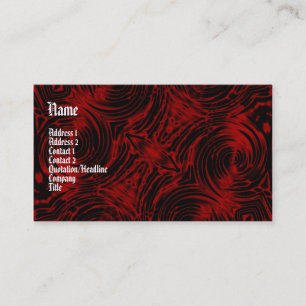 Vampire Red Gothic Business Card Visitenkarte