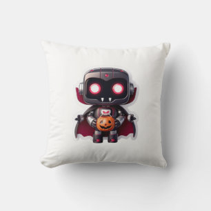 Vampire Robot Halloween Coussin mignonne Techy Spo