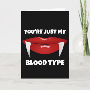 VAMPIRE ROMANTIC FUNNY BIRTHDAY GREETING CARD KARTE
