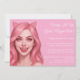 Vampire rose Invitation d'Halloween pour les fil