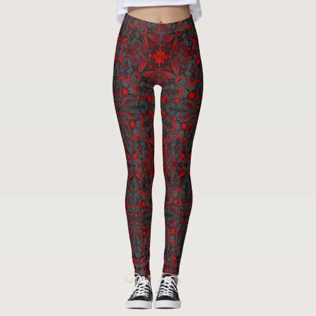 Vampire Rose Leggings (Vorderseite)