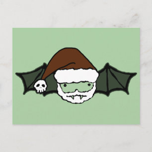 Vampire Santa Bat Postkarte