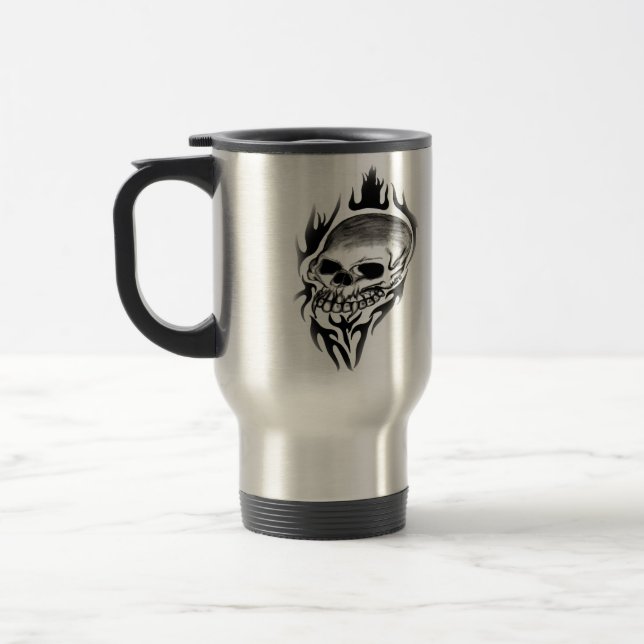 Vampire-Schädel-Tasse Reisebecher (Links)